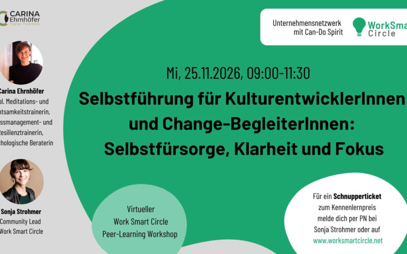 Selbstführung Work Smart Circle mit Carina Ehrnhöfer